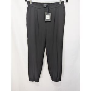 Trouvé Nordstrom Black Elastic Cuff Jogger Pants Size 4 NWT